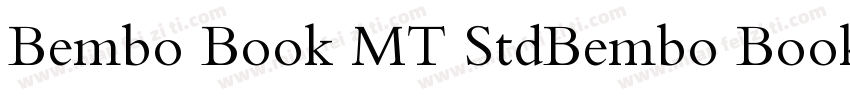 Bembo Book MT StdBembo Book MT Std字体转换
